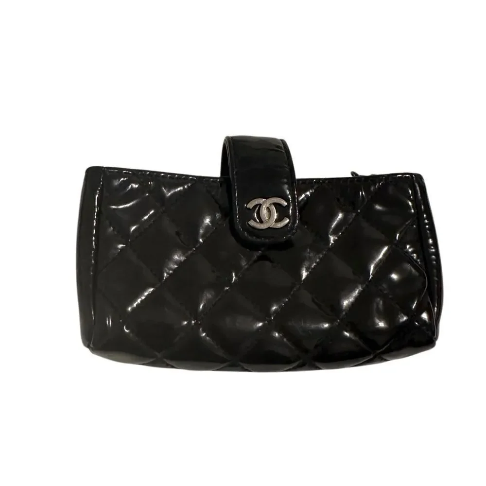 Chanel Black Quilted Pouch